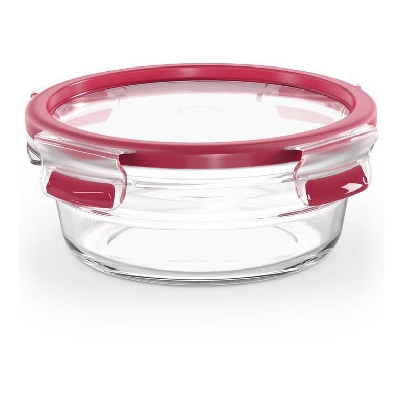 Tefal - Posuda za namirnice 0,6 l MSEAL GLASS crvena/staklo