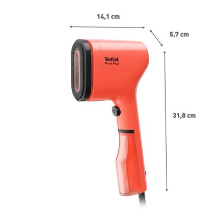 Tefal - Ručni parni uređaj za odjeću PURE POP 1300W/230V crvena