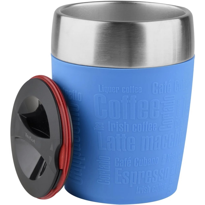 Tefal - Putna šalica 200 ml TRAVEL CUP nehrđajući/plava