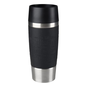 Tefal - Putna šalica 360 ml TRAVEL MUG nehrđajući/crna