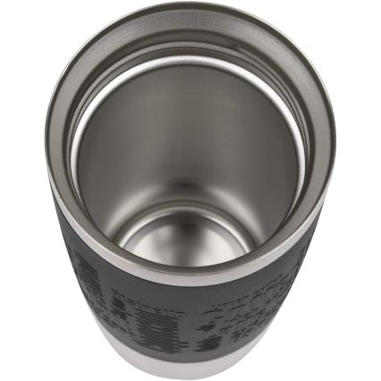 Tefal - Putna šalica 360 ml TRAVEL MUG nehrđajući/crna