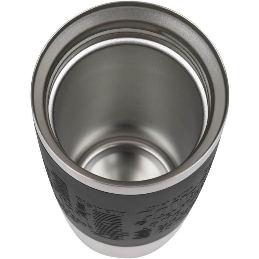 Tefal - Putna šalica 360 ml TRAVEL MUG nehrđajući/crna