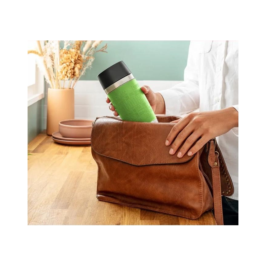 Tefal - Putna šalica 360 ml TRAVEL MUG nehrđajući/zelena