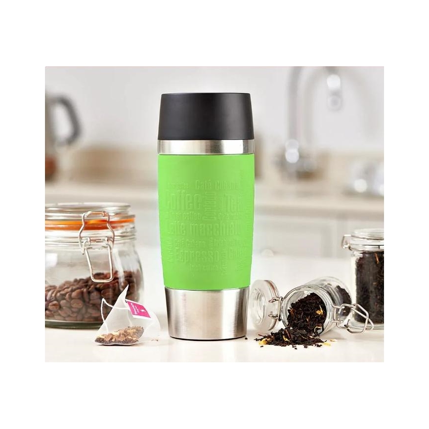 Tefal - Putna šalica 360 ml TRAVEL MUG nehrđajući/zelena