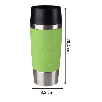 Tefal - Putna šalica 360 ml TRAVEL MUG nehrđajući/zelena