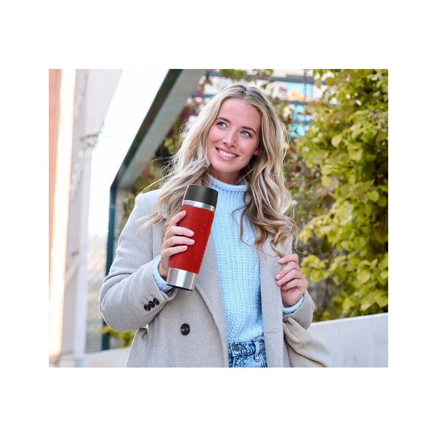 Tefal - Putna šalica 500 ml TRAVEL MUG nehrđajući/crvena