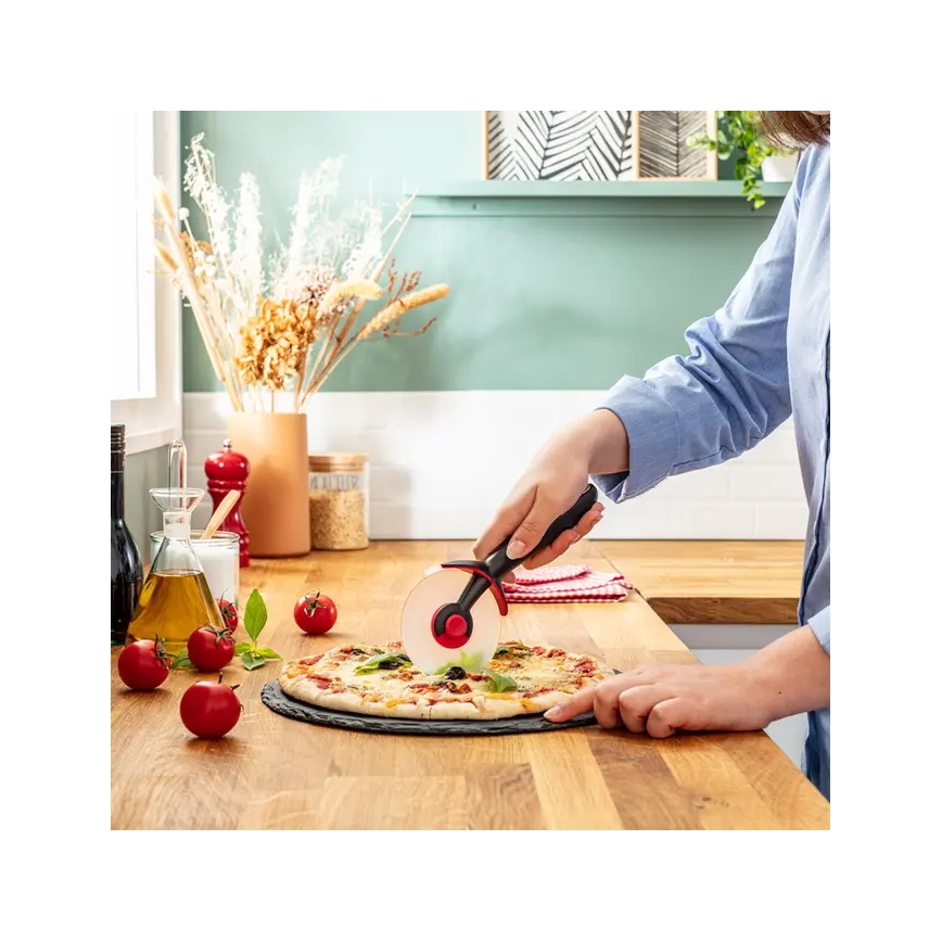 Tefal - Rezač za pizzu INGENIO nehrđajući/crna