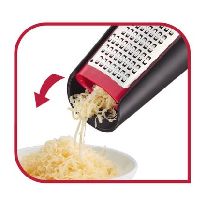 Tefal - Ručni dvostrani ribež INGENIO nehrđajući čelik/crna