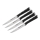 Tefal - SET 4x Nehrđajući čelik nož za odrezak ICE FORCE 11 cm sjajni krom/crna