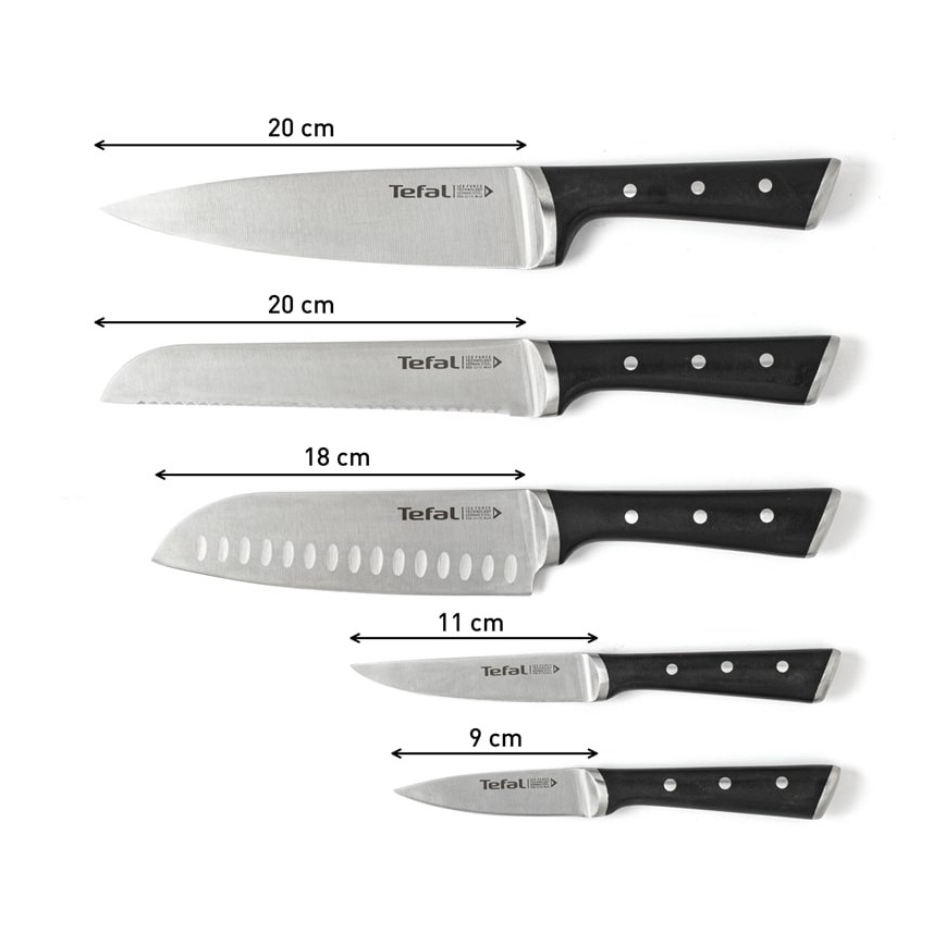 Tefal - Set kuhinjskih noževa na stalku ICE FORCE 6 kom