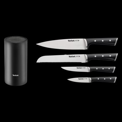 Tefal - Set kuhinjskih noževa sa stalkom ICE FORCE, 4 kom