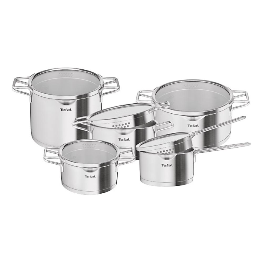 Tefal - Set lonaca 10 kom NORDICA nehrđajući čelik