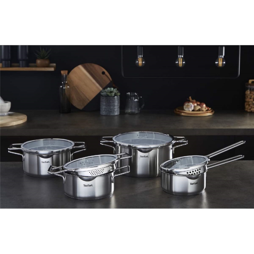 Tefal - Set lonaca 10 kom NORDICA nehrđajući čelik