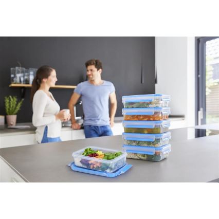 Tefal - Set od 6 posuda za hranu 0,8 l MASTER SEAL FRESH, plave