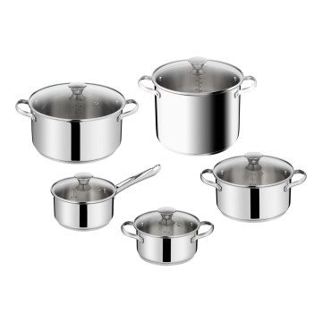 Tefal - Set posuđa 10 kom. DAILY COOK, inox