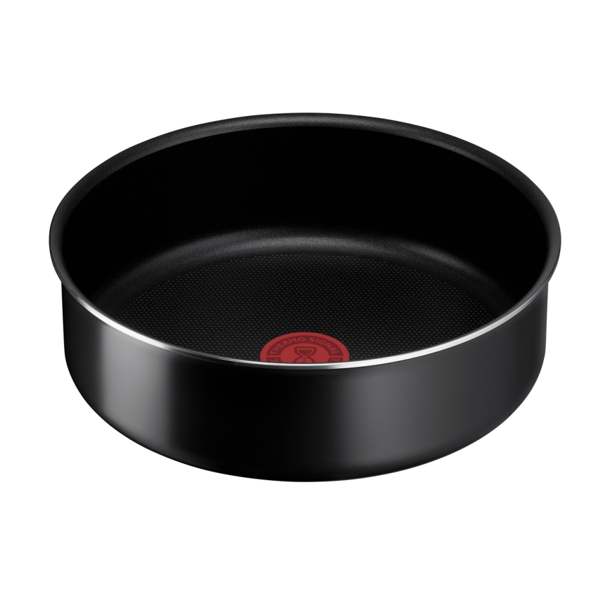Tefal - Set posuđa 13 kom INGENIO EASY COOK & CLEAN BLACK