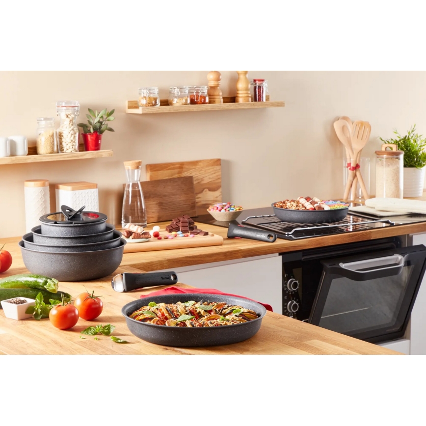 Tefal - Set posuđa 7 kom INGENIO NATURAL FORCE