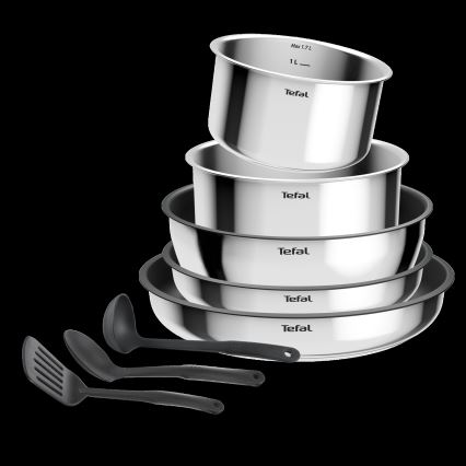 Tefal - Set posuđa 9-dijelni INGENIO COOK inox