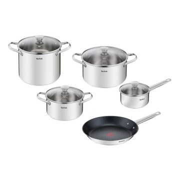 Tefal - Set posuđa 9 kom COOK EAT nehrđajući čelik