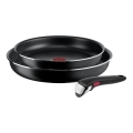 Tefal - Set tave 3 kom INGENIO EASY COOK & CLEAN CRNA