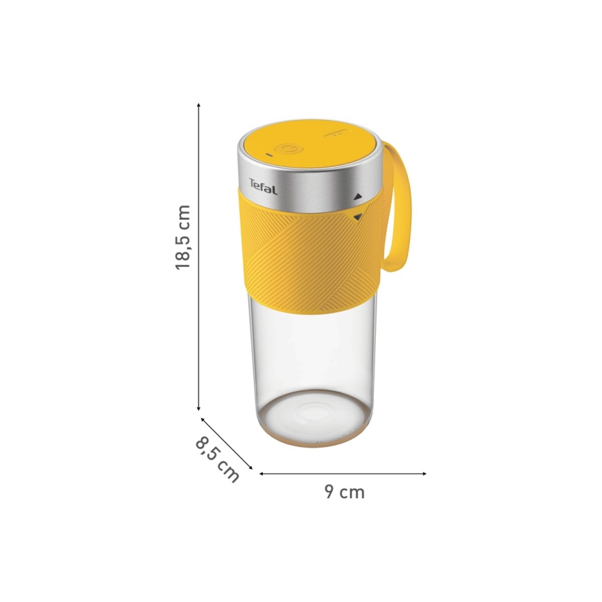 Tefal - Smoothie blender BLENDFORCE 50W/5V 1200 mAh žuta
