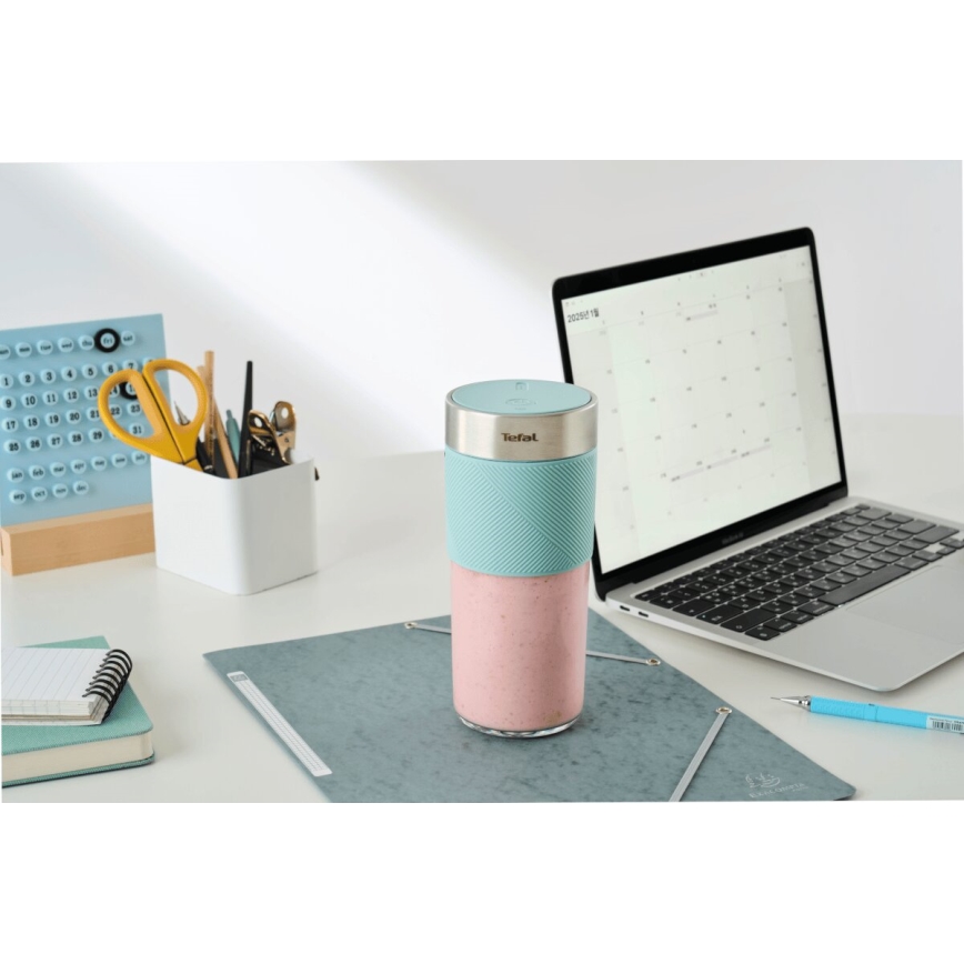 Tefal - Smoothie mikser BLENDFORCE 50W/5V 1200 mAh u boji mentola