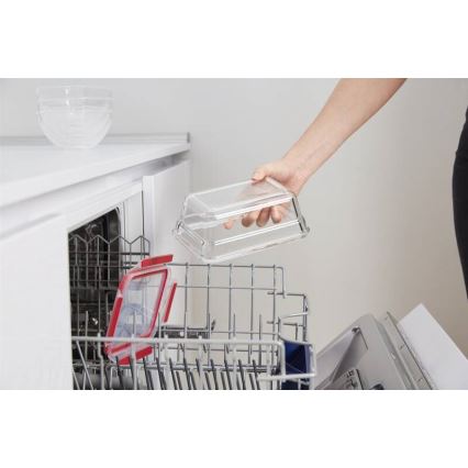 Tefal - Spremnik za hranu 0,85 l MSEAL GLASS crvena/staklo
