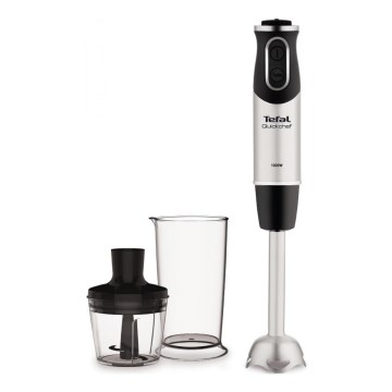 Tefal - Štapni mikser QUICKCHEF 2u1 1000W/230V mat krom/crna
