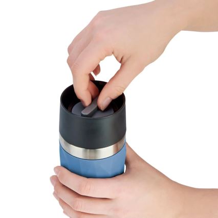 Tefal - Termo šalica 300 ml COMPACT MUG nehrđajući/plava