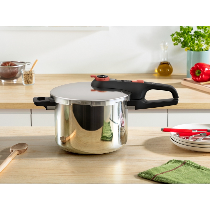 Tefal - Tlakovni ekspres-lonac 6 l SECURE TRENDY + set od 5 komada INGENIO EMOTION