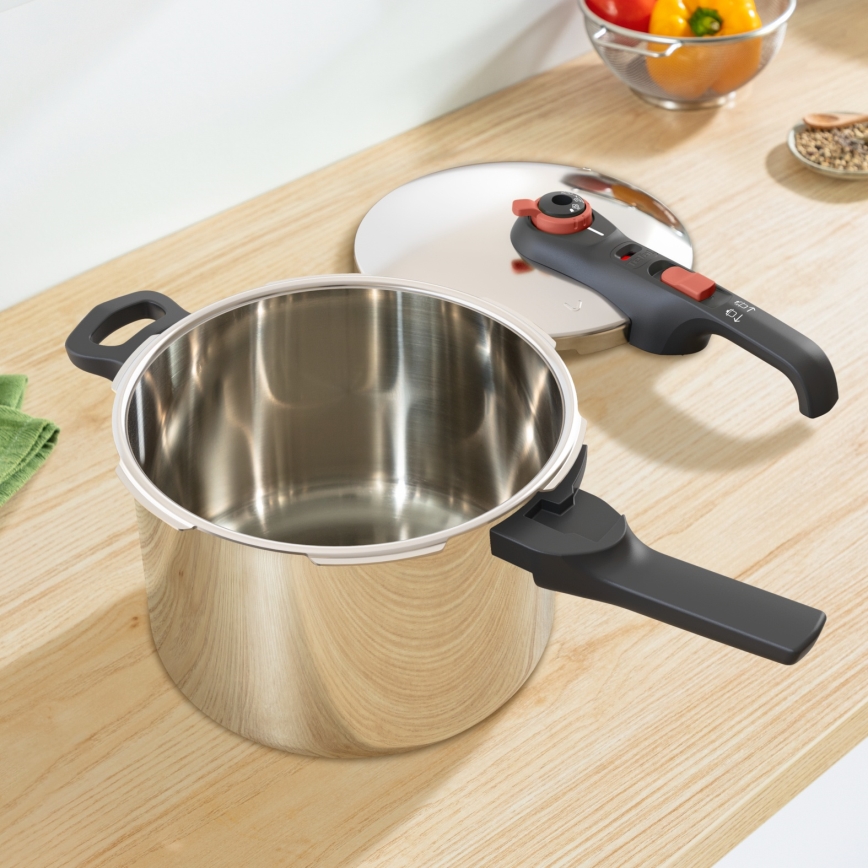 Tefal - Tlakovni ekspres-lonac 6 l SECURE TRENDY + set od 5 komada INGENIO EMOTION