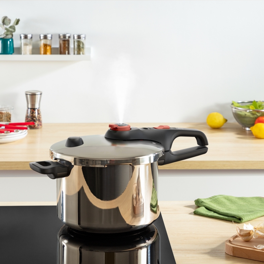 Tefal - Tlakovni ekspres-lonac 6 l SECURE TRENDY + set od 5 komada INGENIO EMOTION