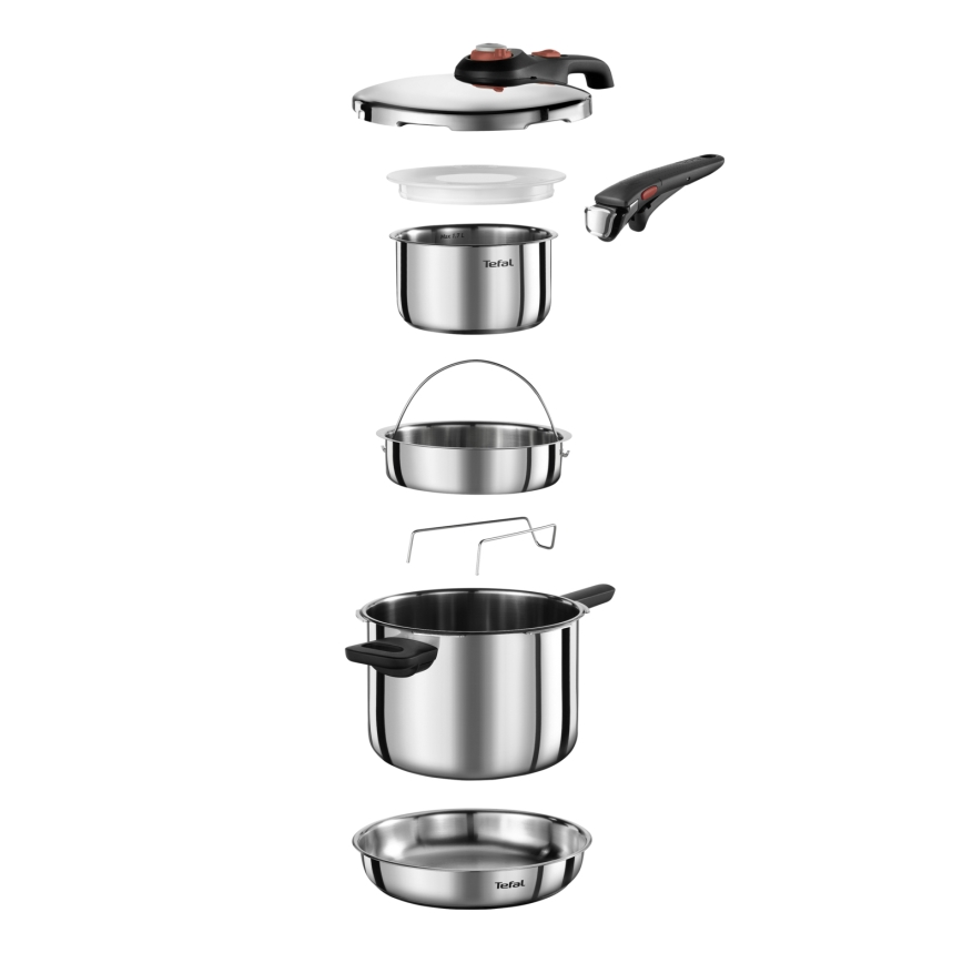 Tefal - Tlakovni ekspres-lonac 6 l SECURE TRENDY + set od 5 komada INGENIO EMOTION