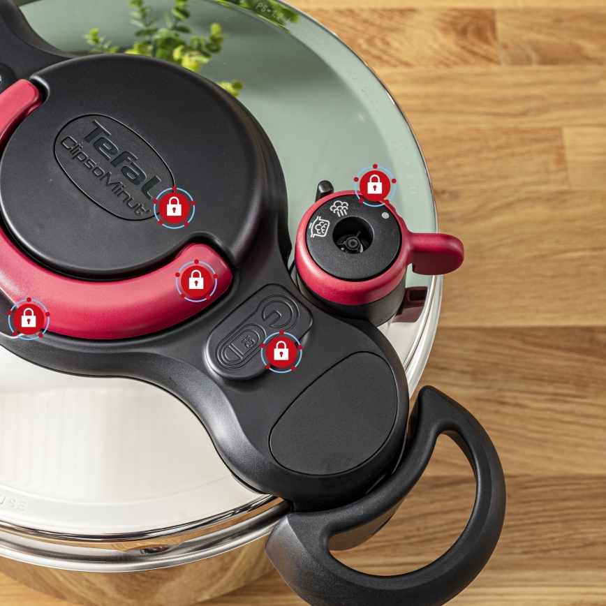 Tefal - Tlakovni lonac 9 l CLIPSO MINUT EASY