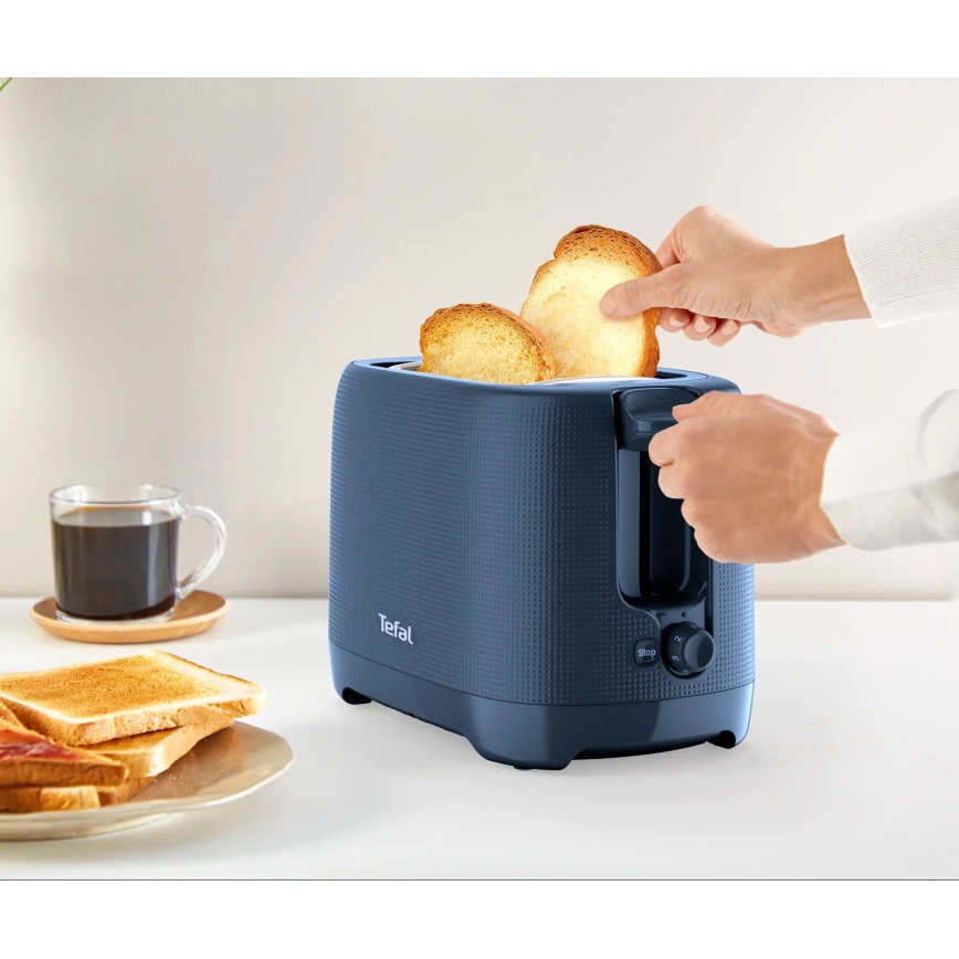 Tefal - Toster s dva otvora MORNING 850W/230V plava
