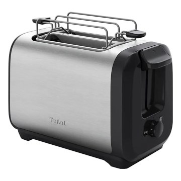 Tefal - Toster s dva otvora SUBITO 1300W/230V crna/nerđajući čelik