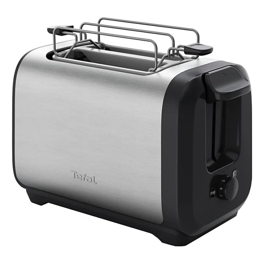 Tefal - Toster s dva otvora SUBITO 1300W/230V crna/nerđajući čelik