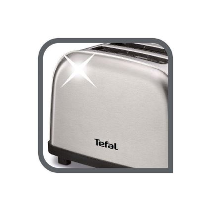 Tefal - Toster s dva otvora ULTRA MINI 700W/230V mat krom