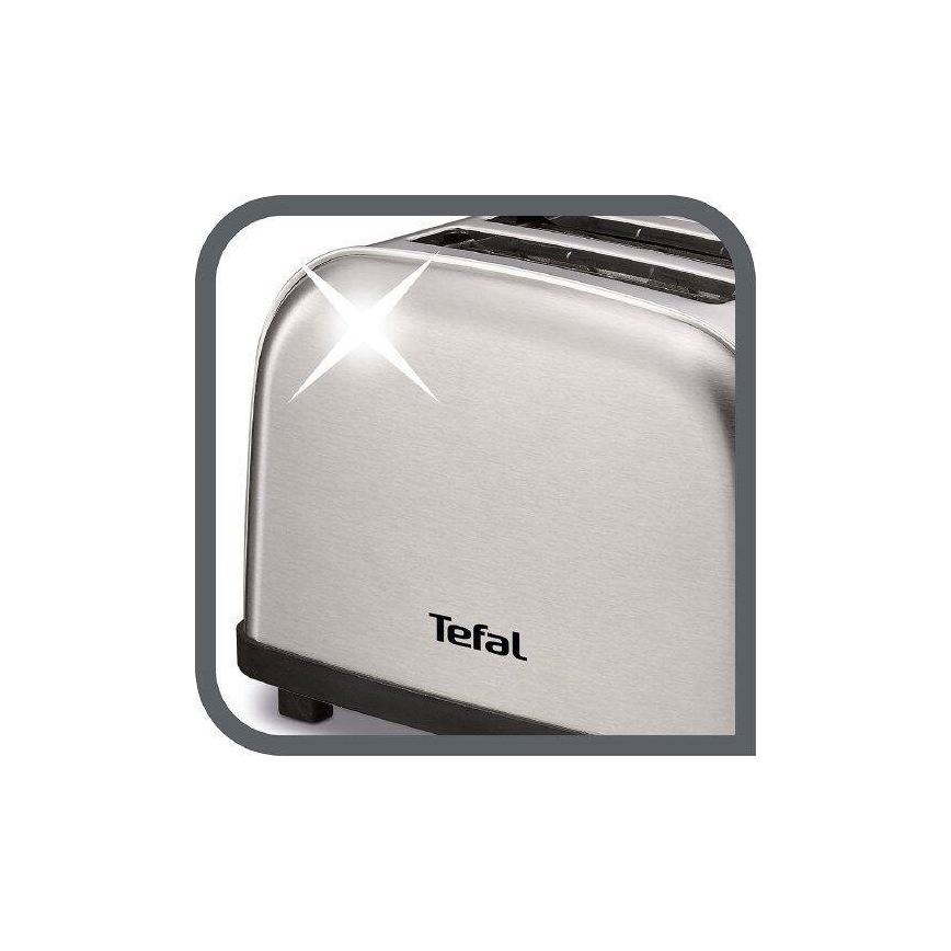 Tefal - Toster s dva otvora ULTRA MINI 700W/230V mat krom