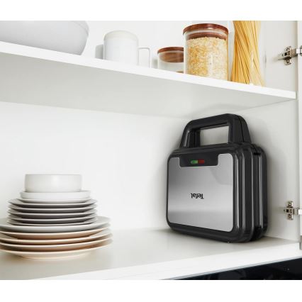 Tefal - Toster ULTRA COMPACT 3u1 700W/230V crna/mat krom