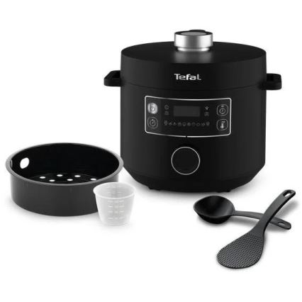 Tefal - Višenamjenski električni lonac TURBO CUISINE 4,8 l 1090W/230V crna
