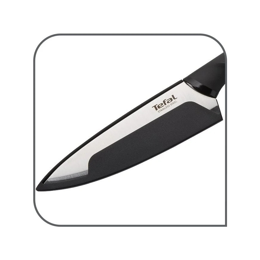 Tefal - Univerzalni nehrđajući nož COMFORT 12 cm sjajni krom/crna
