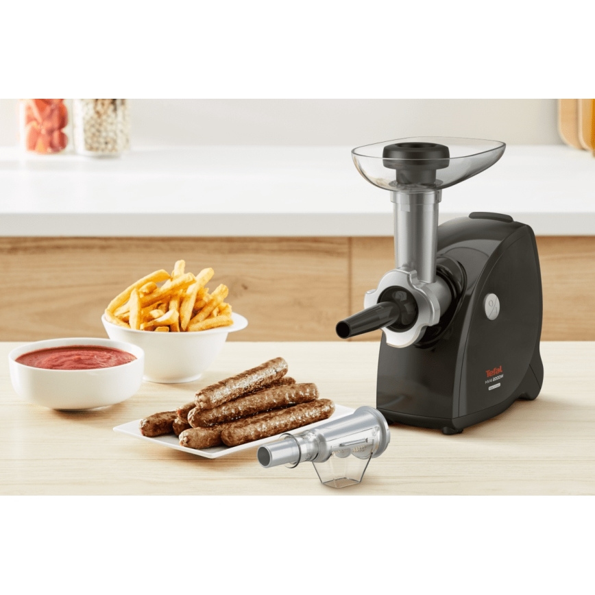 Tefal - Uređaj za mljevenje mesa 9u1 2000W/230V crna