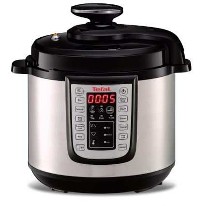 Tefal - Višenamjenski električni ekspres lonac ALL IN ONE POT 1100W/230V mat krom/crna