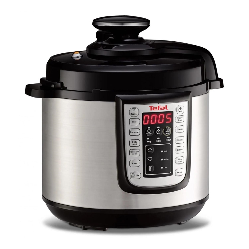 Tefal - Višenamjenski električni ekspres lonac ALL IN ONE POT 1100W/230V mat krom/crna