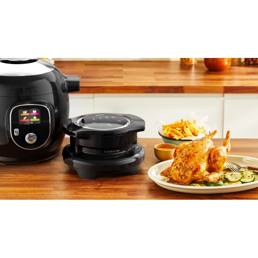 Tefal - Višenamjenski električni ekspres-lonac s priborom 6 l 1600W/230V crna