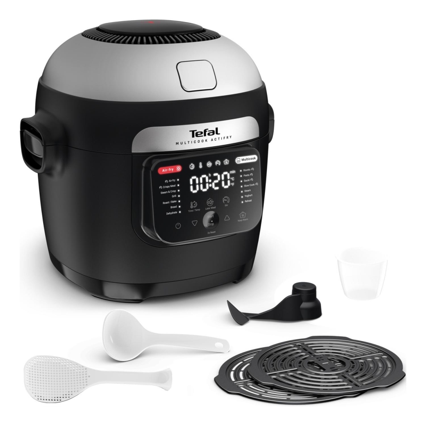 Tefal - Višenamjenski lonac i friteza na vrući zrak 2 u 1 MULTICOOK ACTIFRY 1334W/230V 6 l