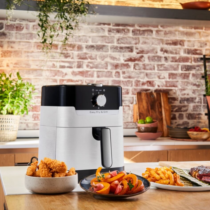 Tefal - Zračna friteza 4,2 l EASY FRY&GRILL 2 u 1 1550W/230V inox