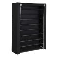 Tekstilni ormar s policama MATIS 100x162 cm crni