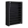 Tekstilni ormar s policama MATIS 100x162 cm crni